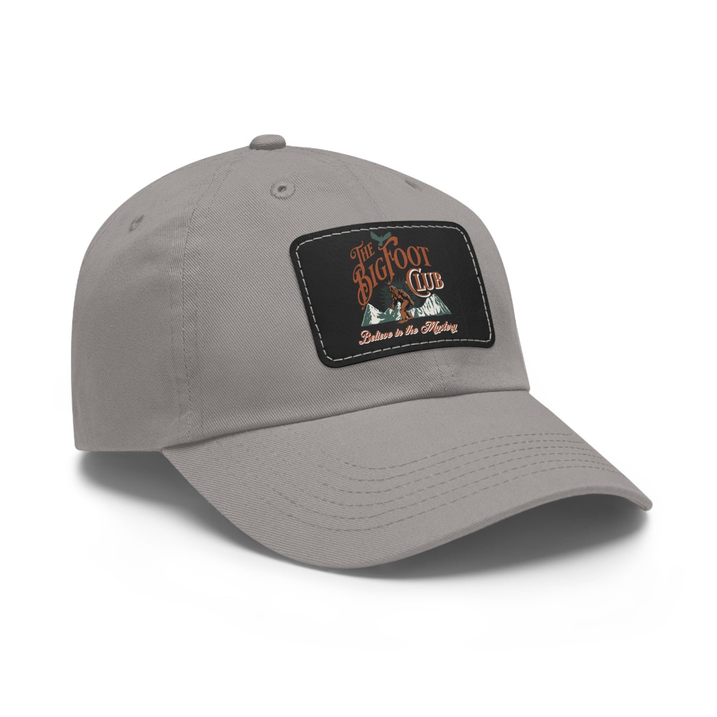 The Bigfoot Club Hat with Leather Patch for Everyone Sasquatch Yeti Clubs Gift Hunter