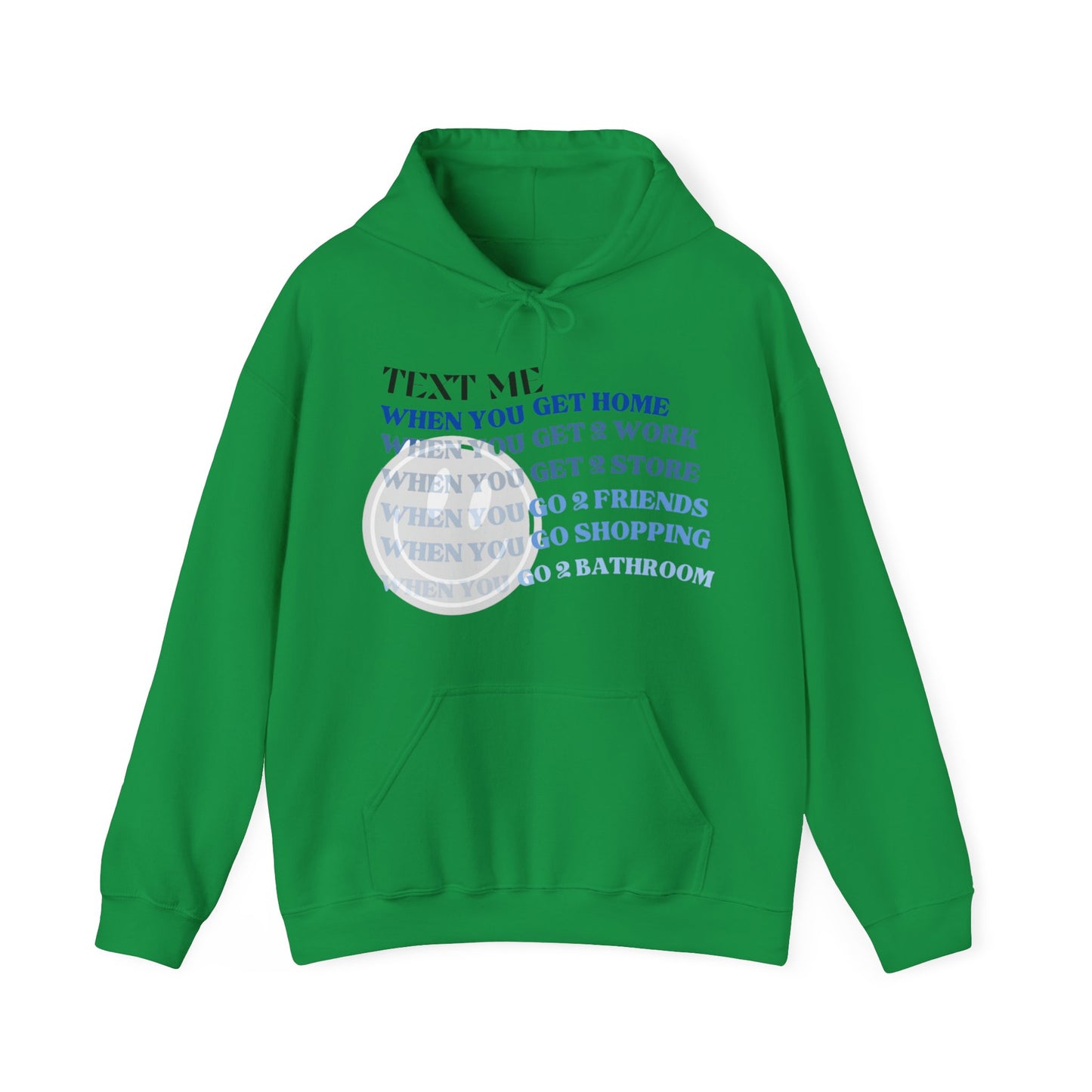 Text Me Unisex Heavy Blend™ Hoodie Cozy Funny Hilarious Adult Humor Sweatshirt Gift Birthday Holiday Friend