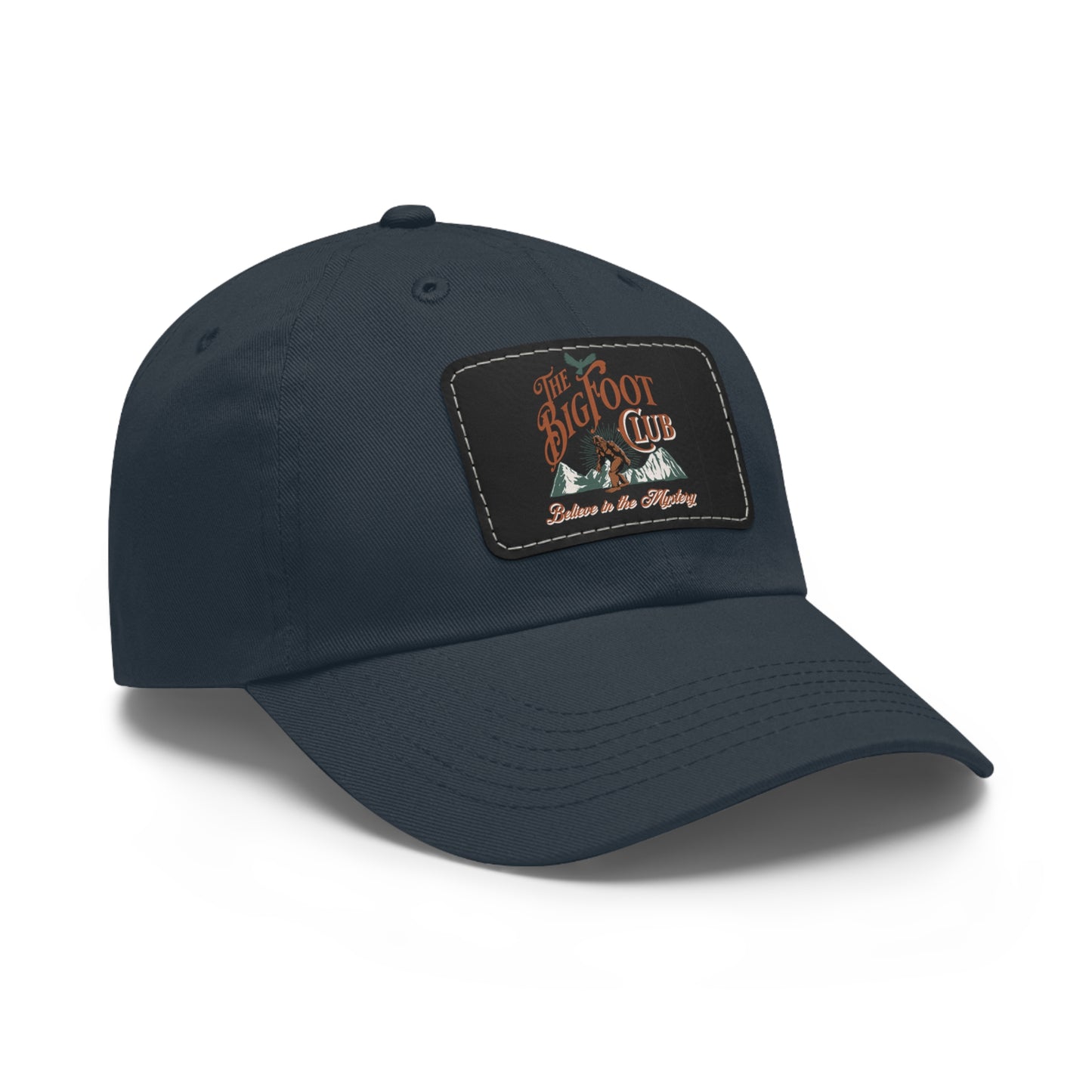 The Bigfoot Club Hat with Leather Patch for Everyone Sasquatch Yeti Clubs Gift Hunter
