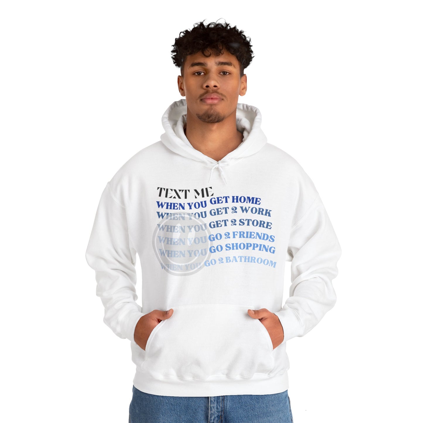 Text Me Unisex Heavy Blend™ Hoodie Cozy Funny Hilarious Adult Humor Sweatshirt Gift Birthday Holiday Friend