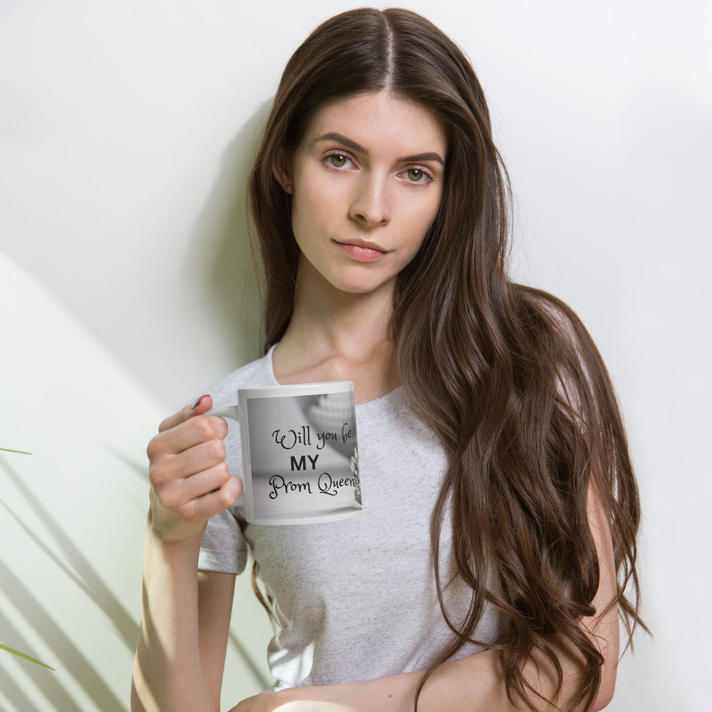 Will You Be My Prom Queen? White Glossy Coffee Mug Asking To Prom* Promposal Idea